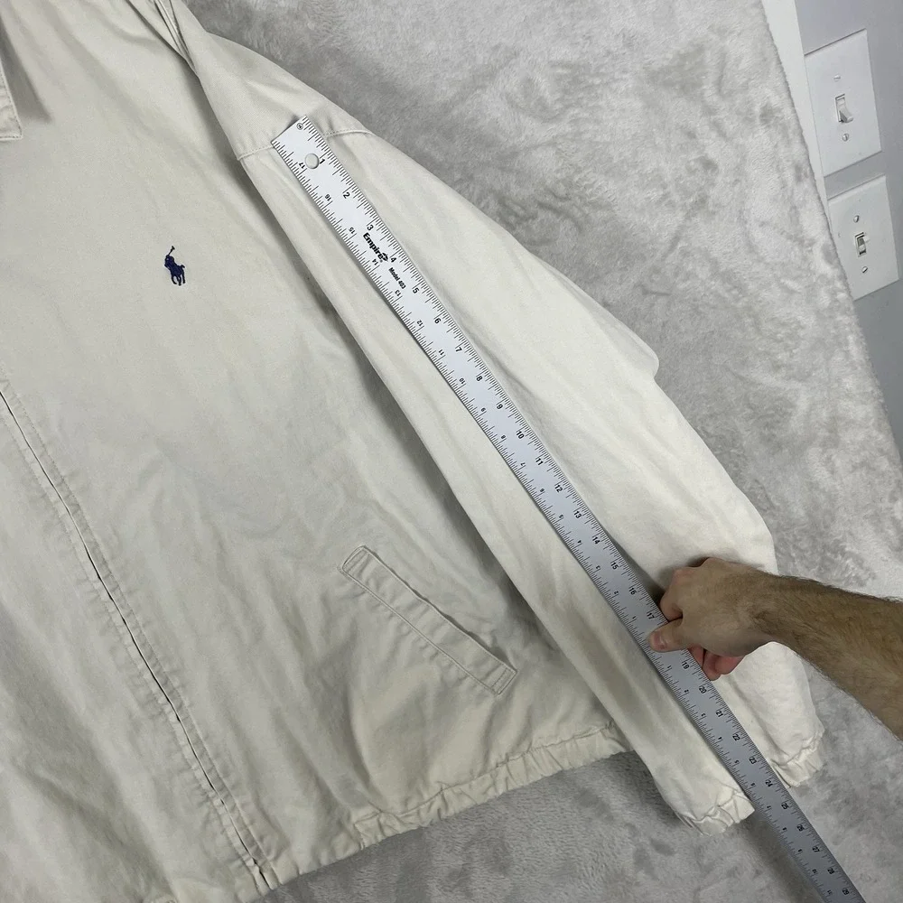 Vtg 90s Polo Ralph Lauren Harrington Bi-Swing Jacket XXL Flannel Lined Cotton